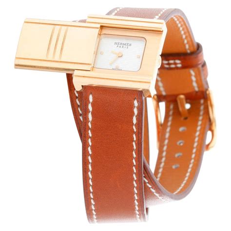 hermes ladies rose gold watch